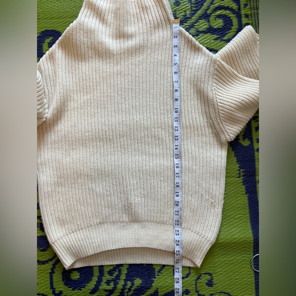 Aritzia Wilfred Montpellier Merino Wool Cream Textured Sweater Size Small - Picture 12 of 12